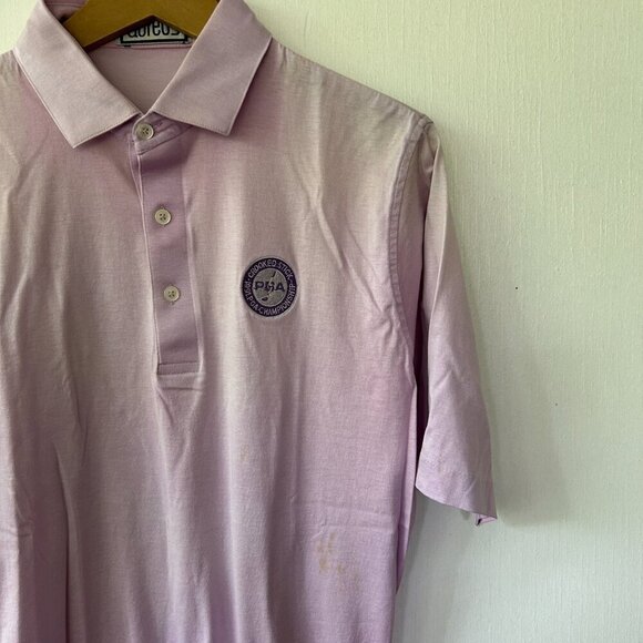 Crooked Stick 1991 PGA Championship Golf Polo Mens Large Purple Collared FLAW - Picture 3 of 6